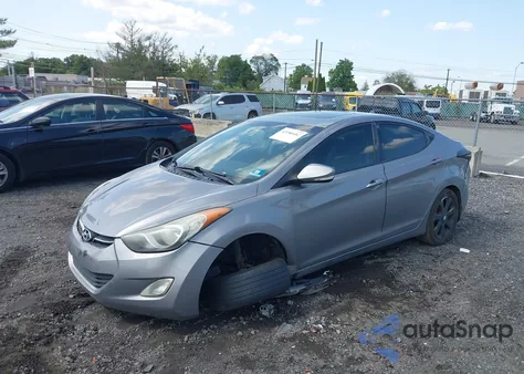 2013 Hyundai Elantra Limited from USA, damaged, VIN KMHDH4AEXDU937606